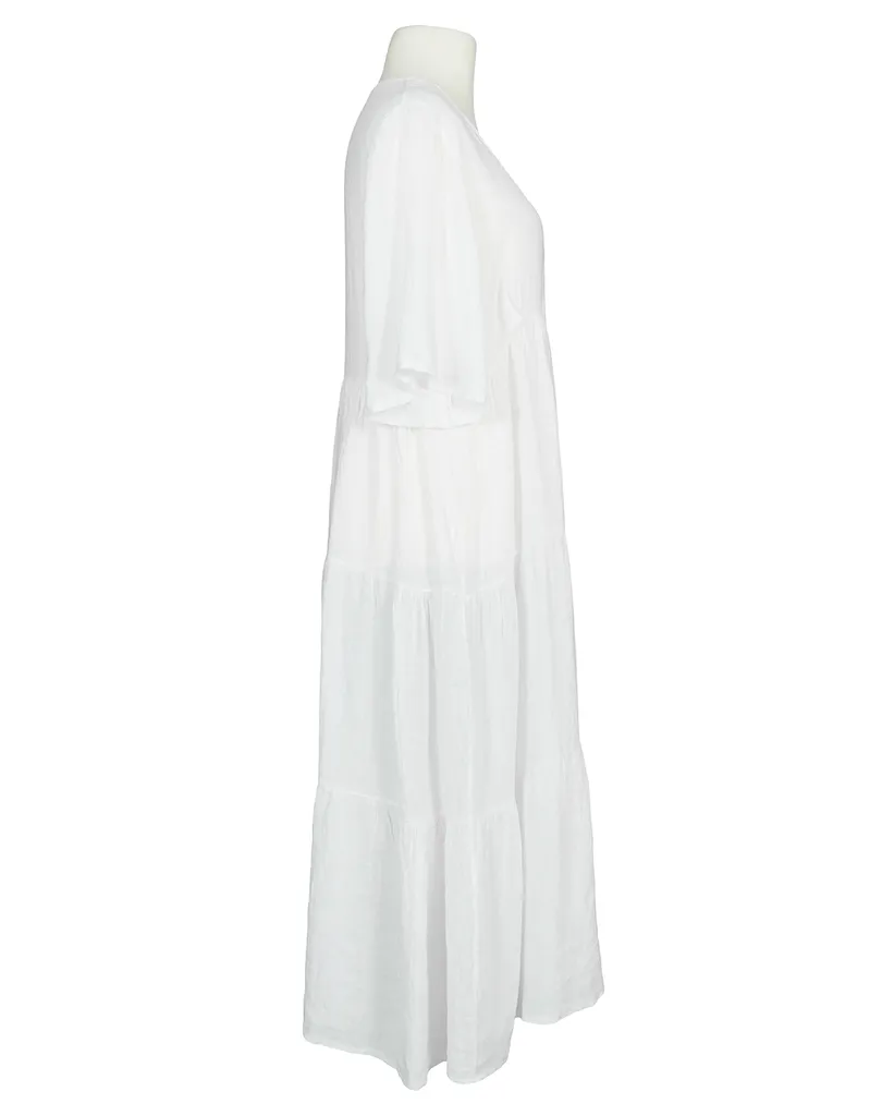 Leinenkleid V-Ausschnitt in  wei� von Puro Lino (Bild 2)