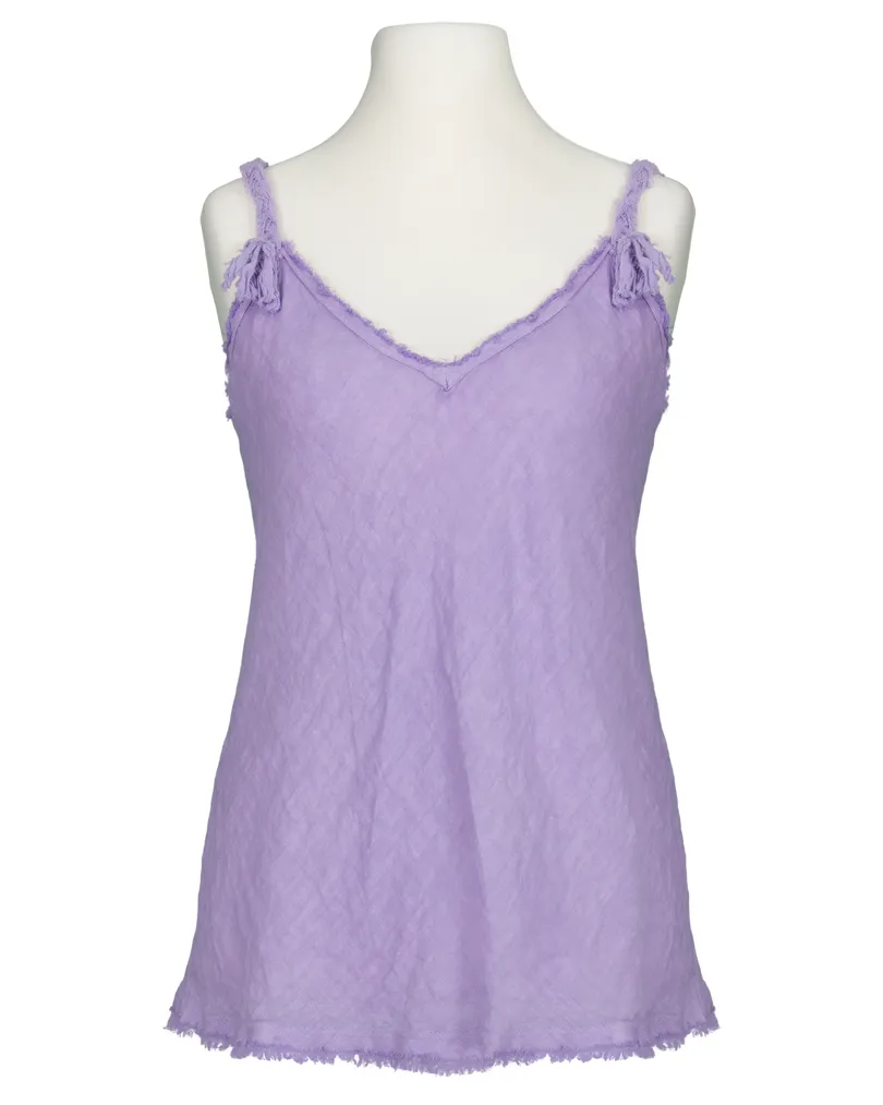 Leinentop in  lila von Made in Italy (Bild 1)