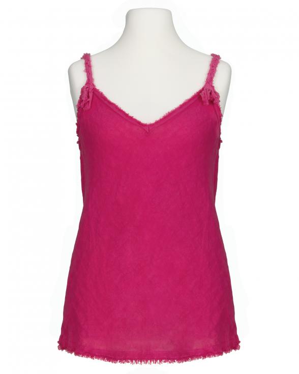 Leinentop in pink von Made in Italy