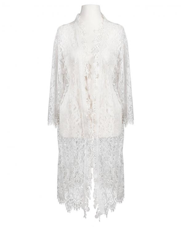 Long Strickhlle Spitze in  weiss von Carla Giannini (Bild 1)