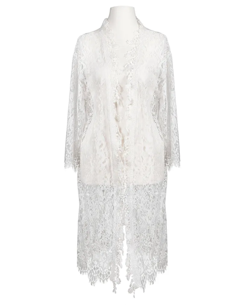 Long Strickh�lle Spitze in  wei� von Carla Giannini (Bild 1)