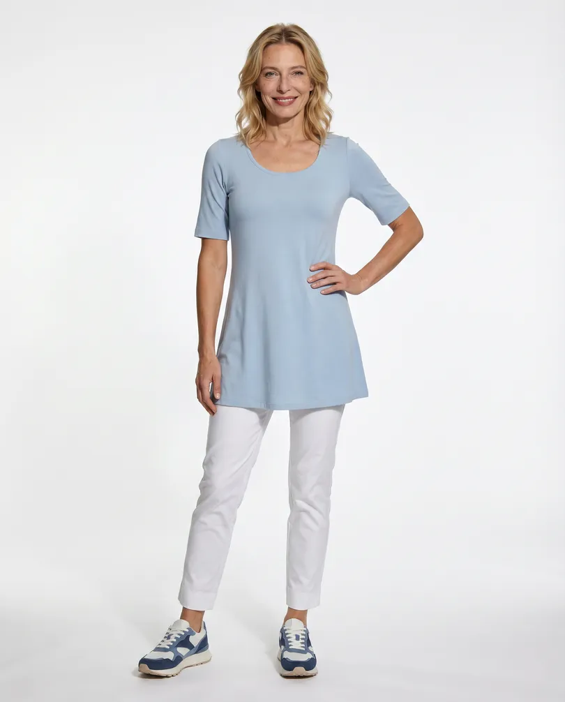 T-Shirt A-Linie in hellblau von RESTART
