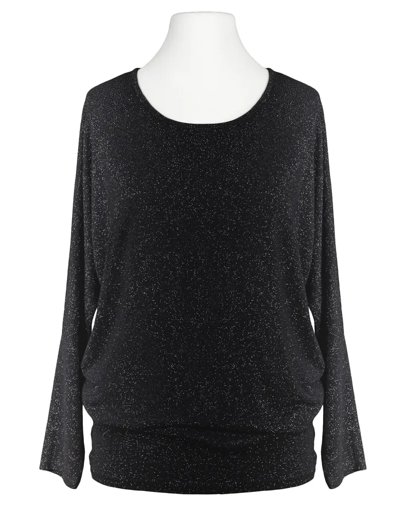 Long Shirt mit Lurex in  schwarz von Diana (Bild 1)