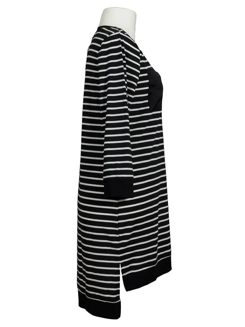 Longshirt Streifen in  schwarz von Paccio (Bild 2)