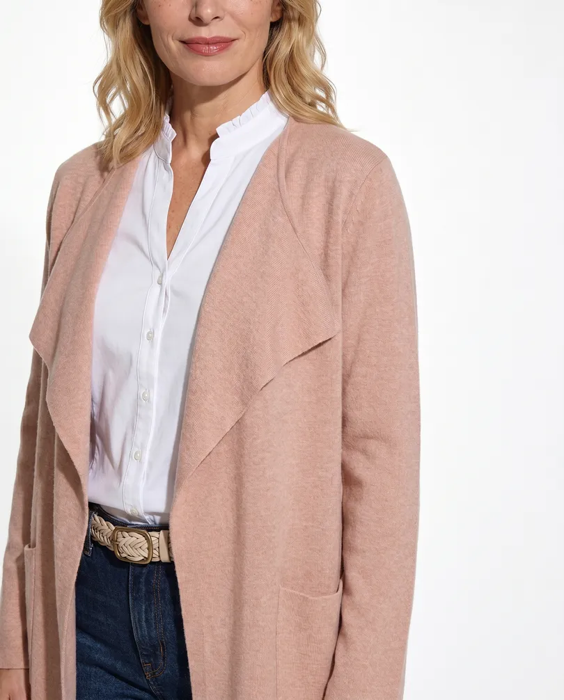 Long Strickh�lle in  rosa von Spaziodonna (Bild 4)