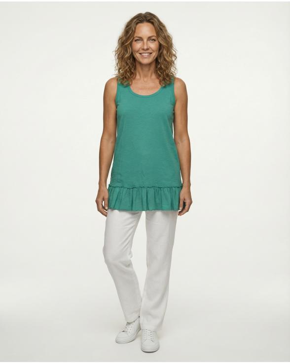 Top Baumwolle in gr�n von Hello Moda