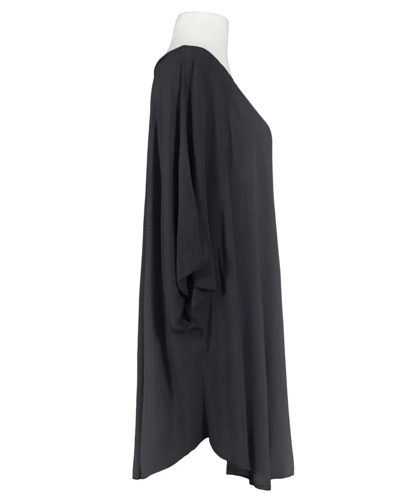 Long Tunika Viskose in  schwarz von Spaziodonna (Bild 3)