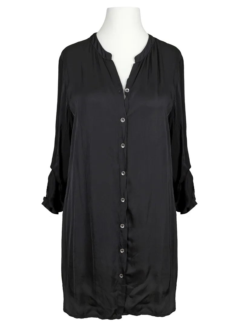 Longbluse mit Seide in  schwarz von Spaziodonna (Bild 1)