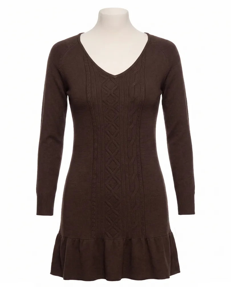 Longpullover mit Cashmere in  braun von fashion made in italy (Bild 1)