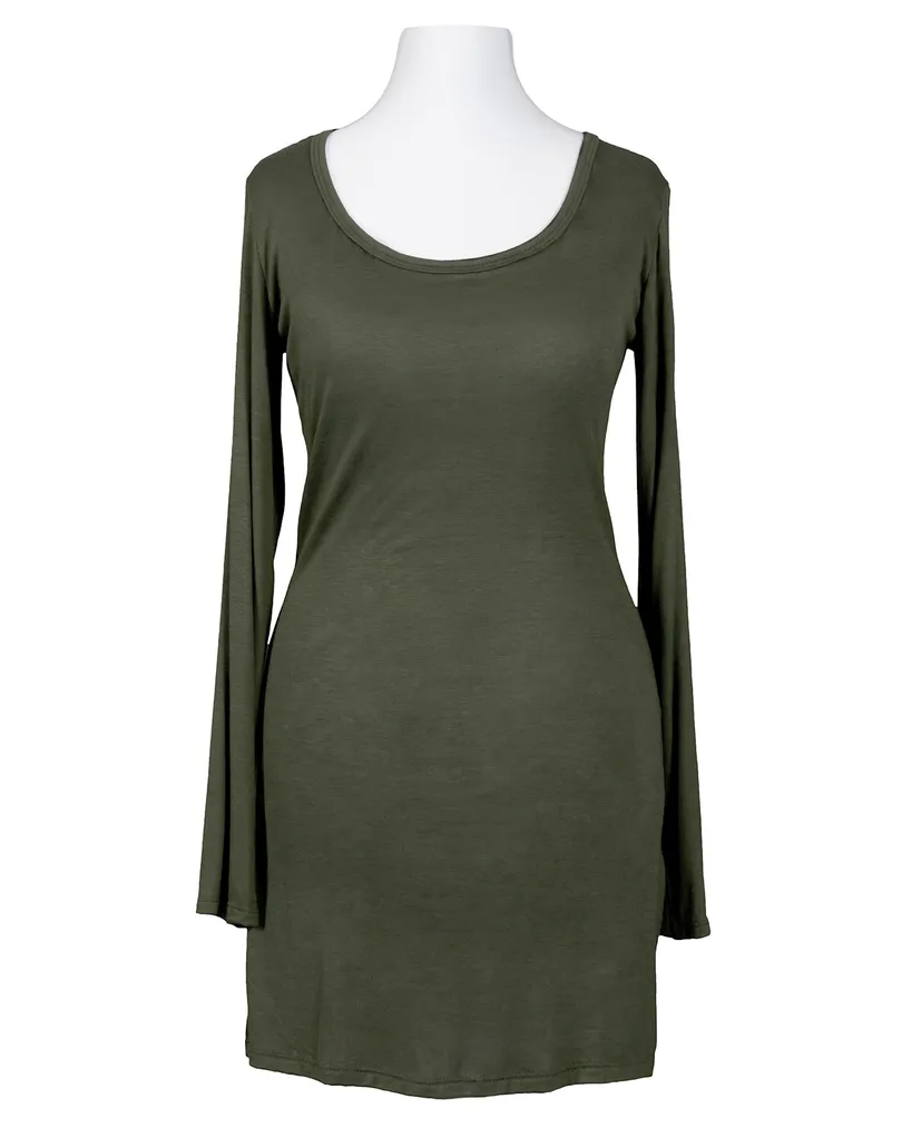 Longshirt in  oliv von Hello Moda (Bild 1)