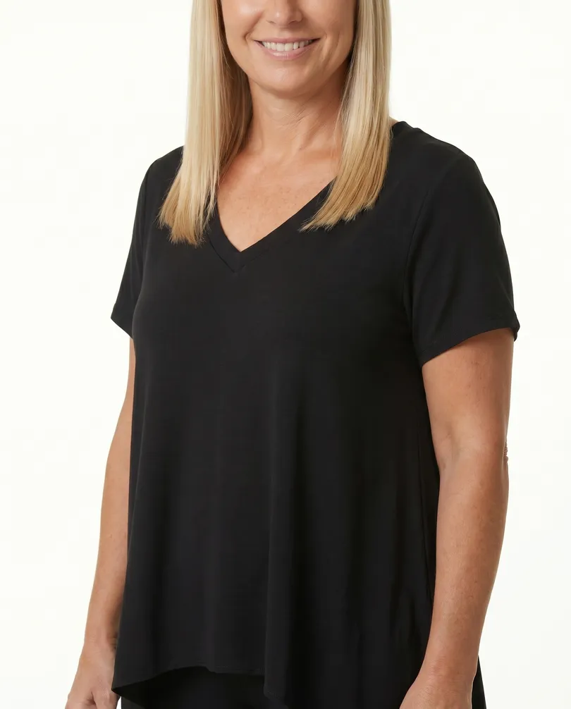 Longshirt A-Linie in  schwarz von Esvivid (Bild 4)