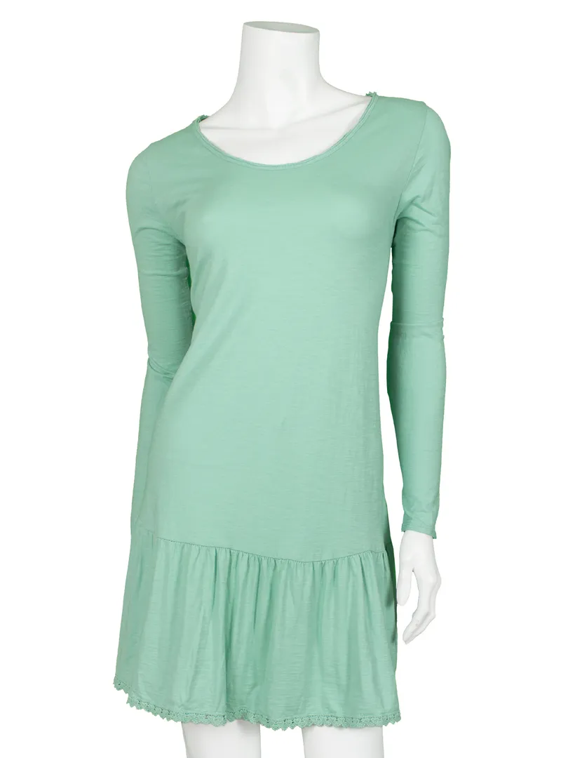 Longshirt H�kelborte in  mint von Fashion & Moda (Bild 1)
