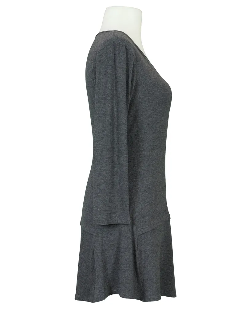 Longshirt mit Schlitz in  grau von RESTART (Bild 2)