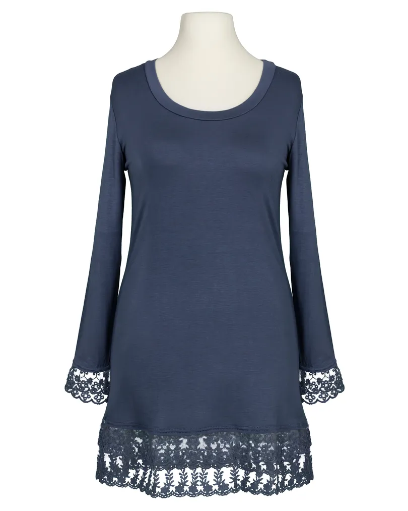 Longshirt mit Spitze in  blau von Silver (Bild 1)