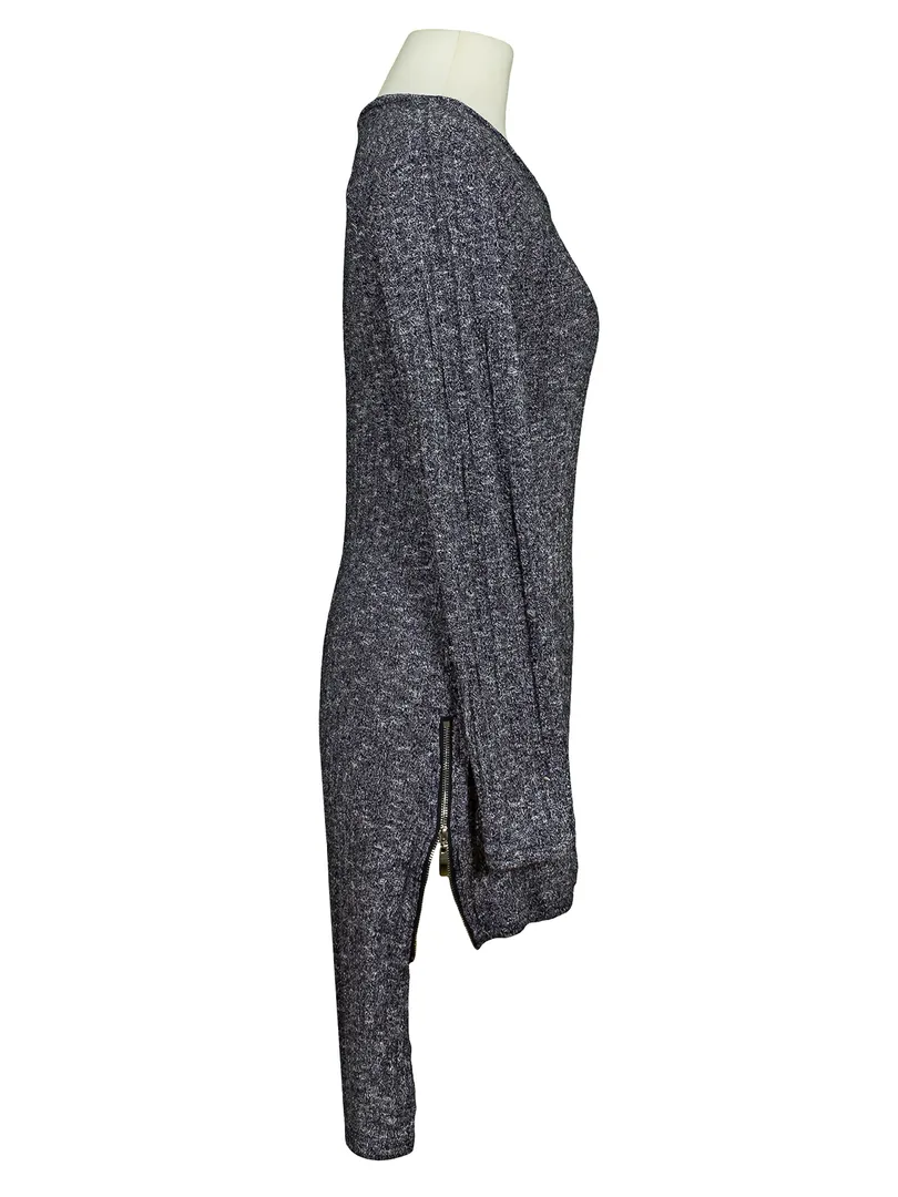 Longshirt Viskosestrick in  blau von H.liesel (Bild 2)