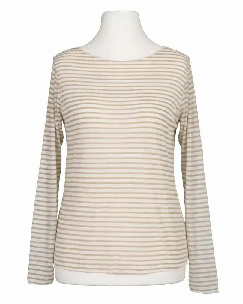 Longsleeve mit Cashmere in  beige von Italia Moda (Bild 1)