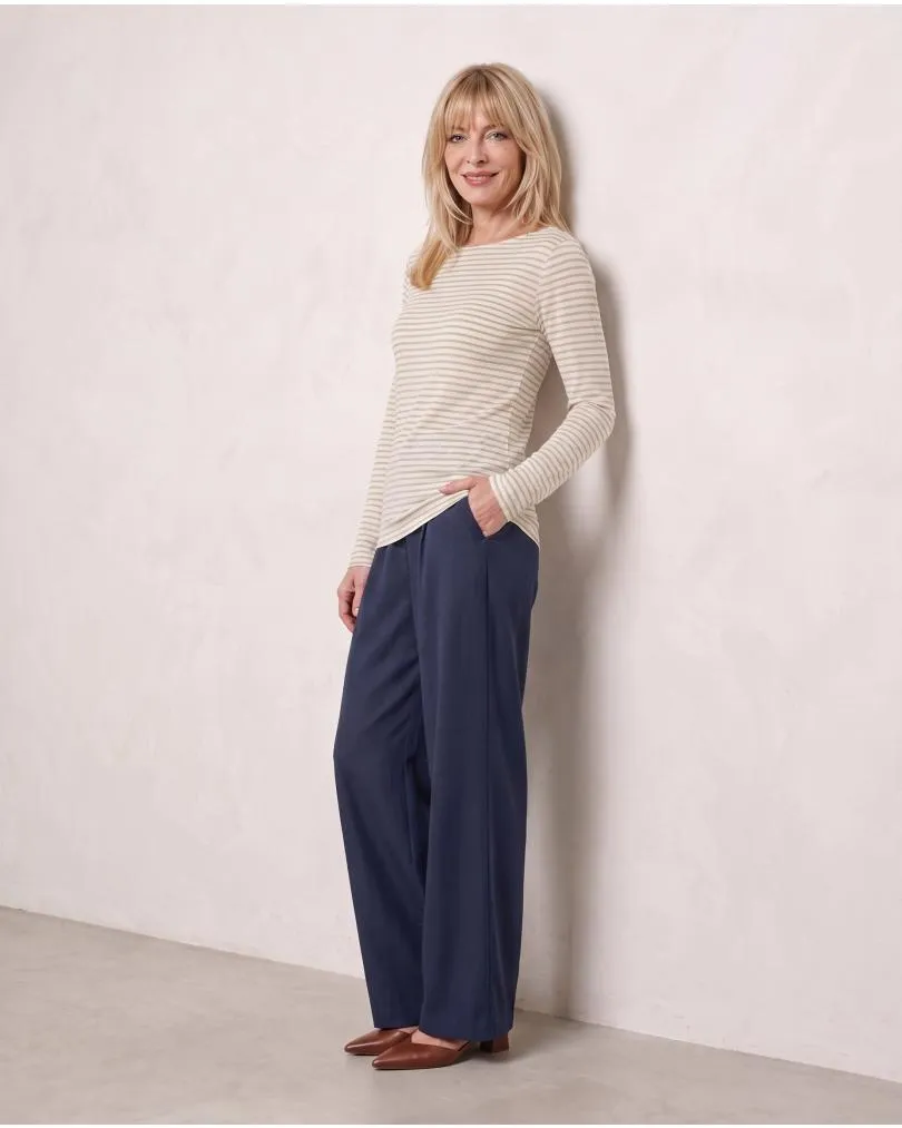 Longsleeve mit Cashmere in  beige von Italia Moda (Bild 5)