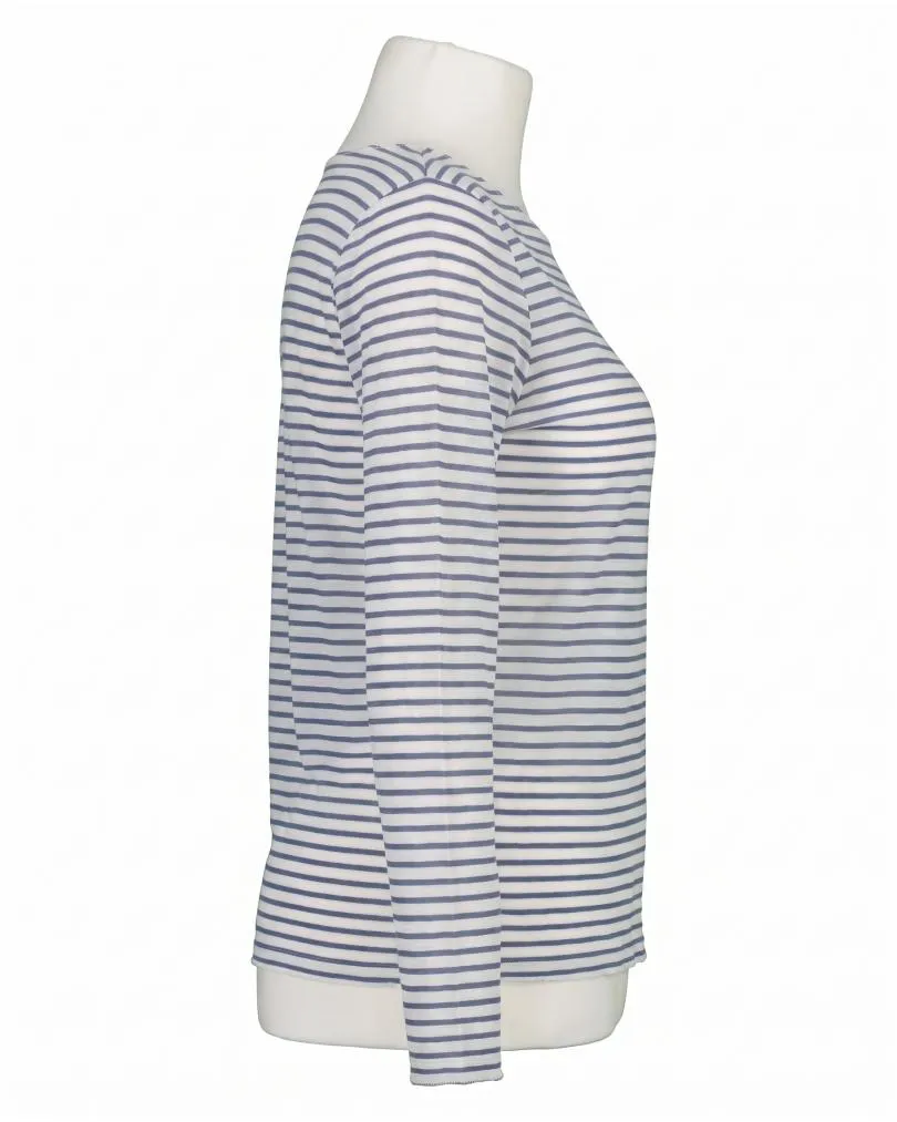 Longsleeve mit Cashmere in  blau von Italia Moda (Bild 2)