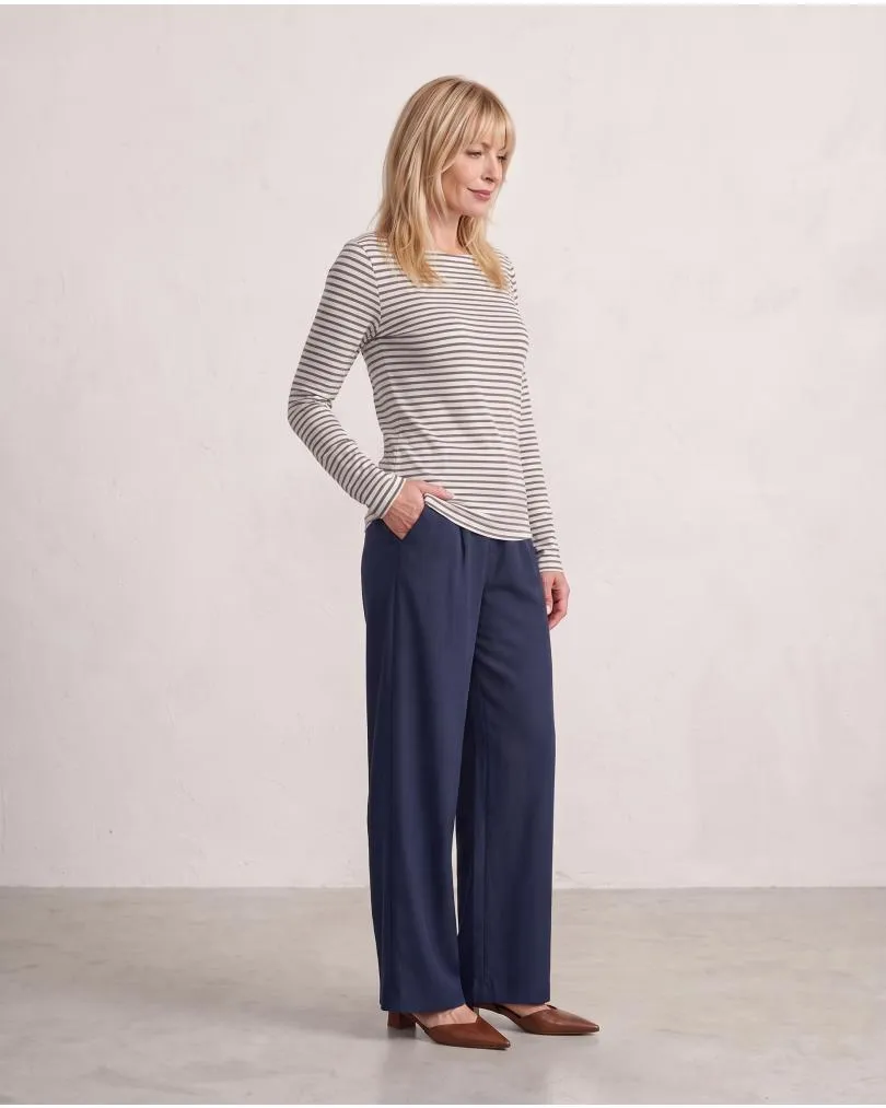 Longsleeve mit Cashmere in  braun von Italia Moda (Bild 4)