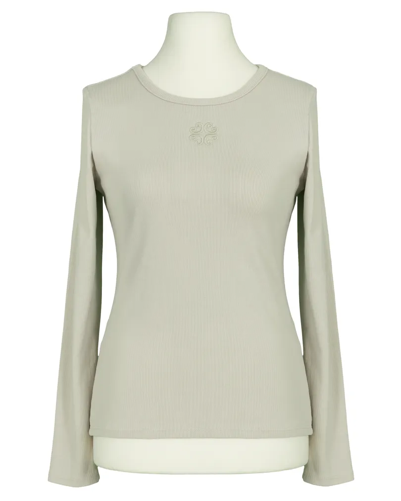 Longsleeve Stickerei in  beige von Moda Italia (Bild 1)