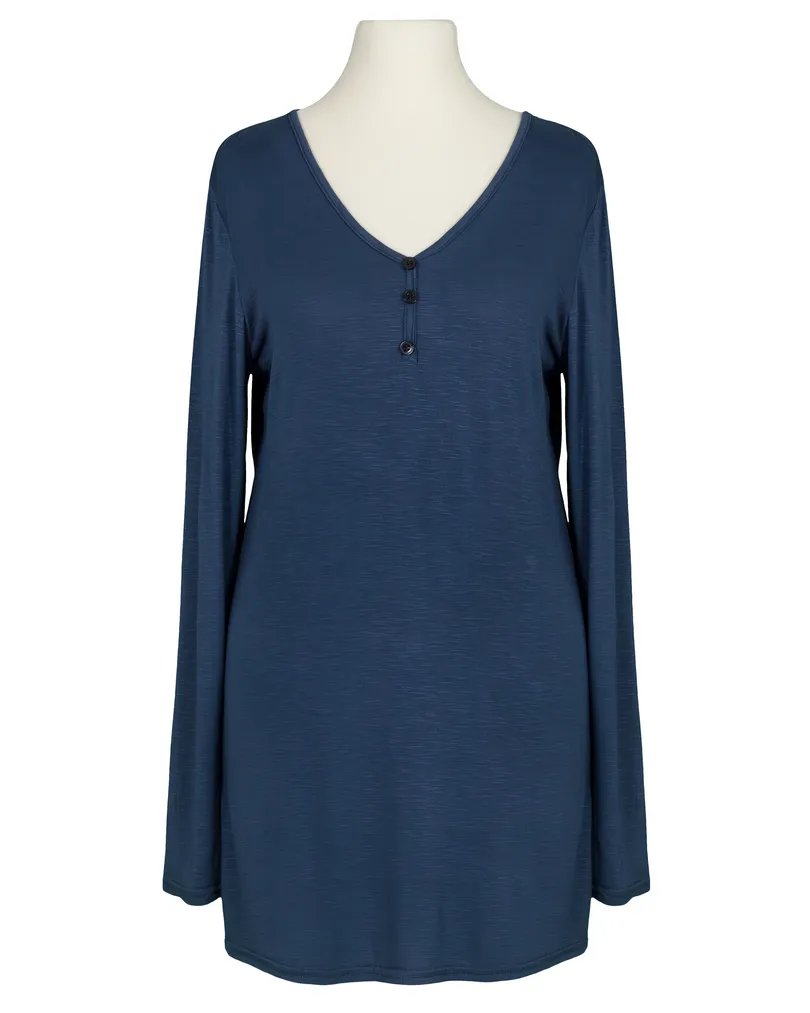 Longsleeve Viskose in  blau von Made in France (Bild 1)