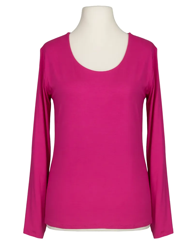 Longsleeve Viskose in pink von Italia Moda