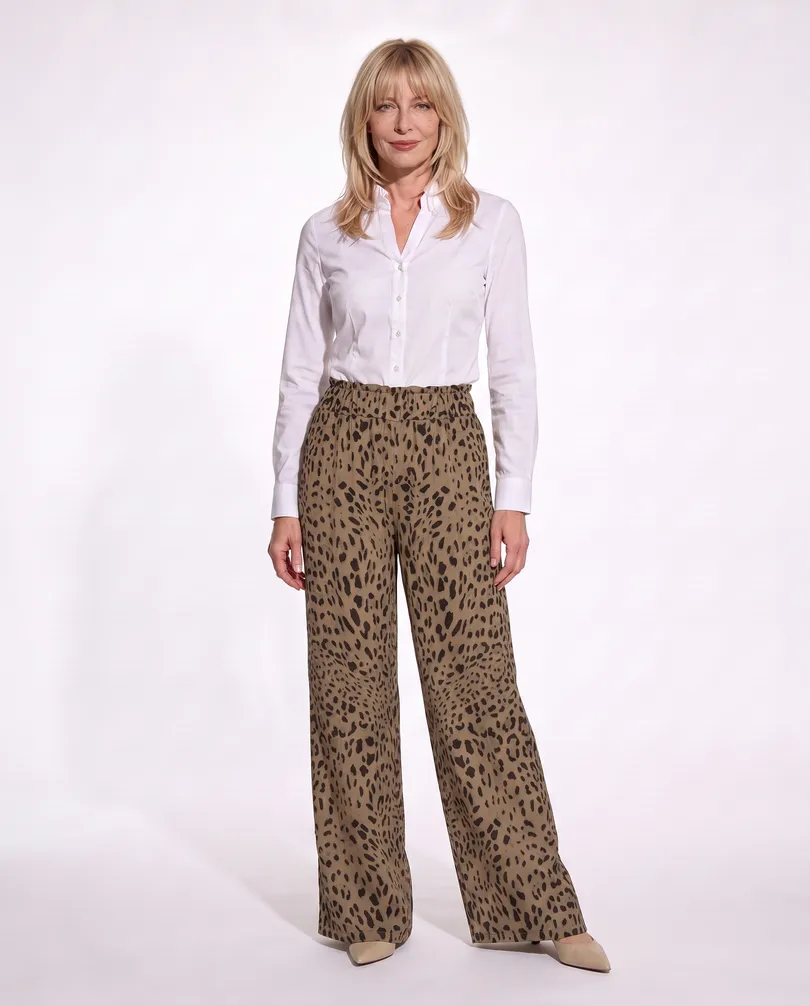 Marlenehose Leo mit Seide in  camel von Style Touch (Bild 3)