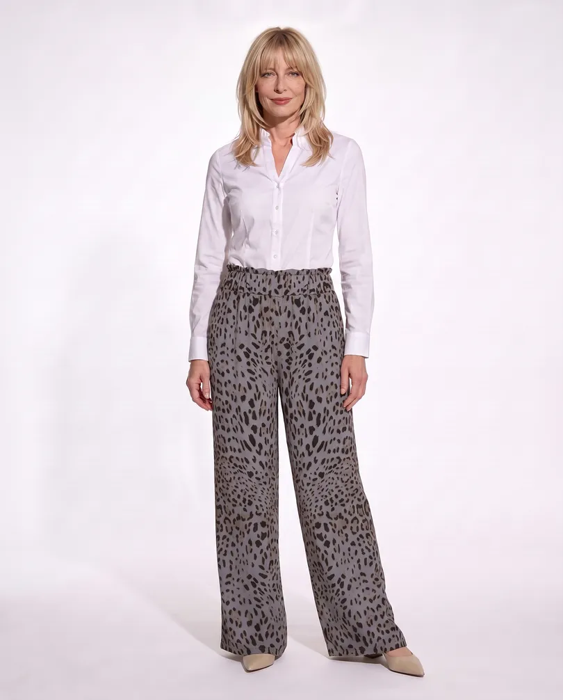 Marlenehose Leo mit Seide in  grau von Style Touch (Bild 3)