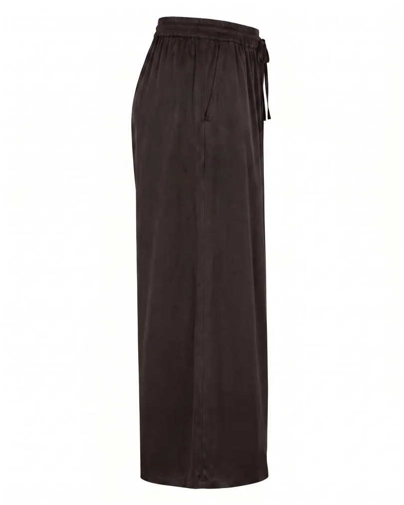 Marlenehose Satin in  braun von Moda Italia (Bild 2)