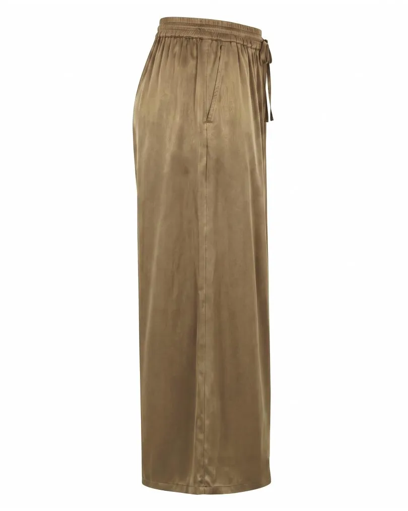 Marlenehose Satin in  camel von Moda Italia (Bild 2)