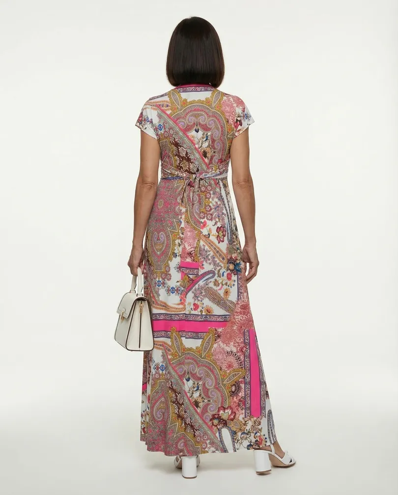 Maxi Jerseykleid Print in  bunt von Fifilles Paris (Bild 4)