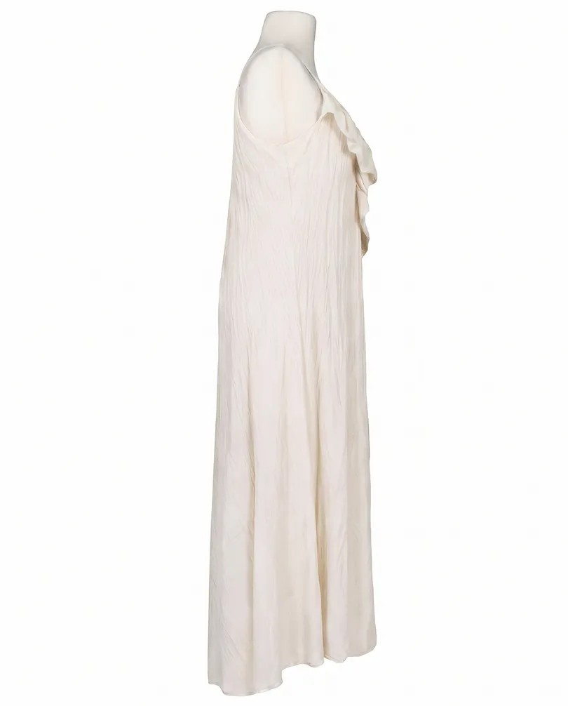 Maxikleid Baumwolle in  creme von Made in Italy (Bild 3)