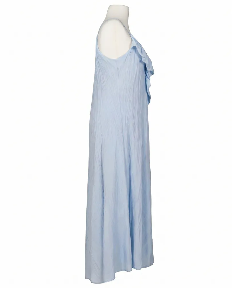 Maxikleid Baumwolle in  hellblau von Made in Italy (Bild 3)