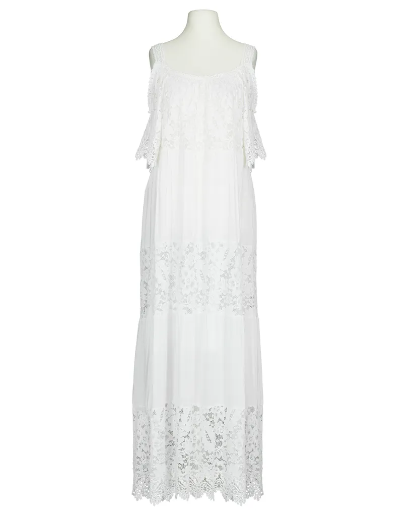 Maxikleid Cold-Shoulder-Ausschnitt in  wei� von Made in Italy (Bild 1)