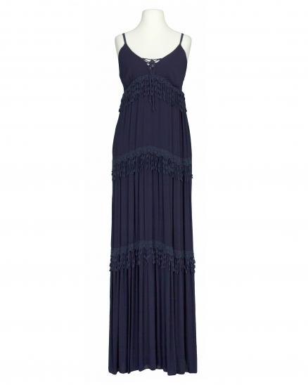 Maxikleid mit Hkelspitze in dunkelblau von Spaziodonna