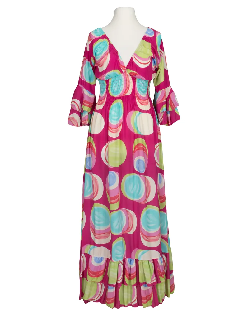 Maxikleid mit Print in  pink von H. Trend (Bild 1)