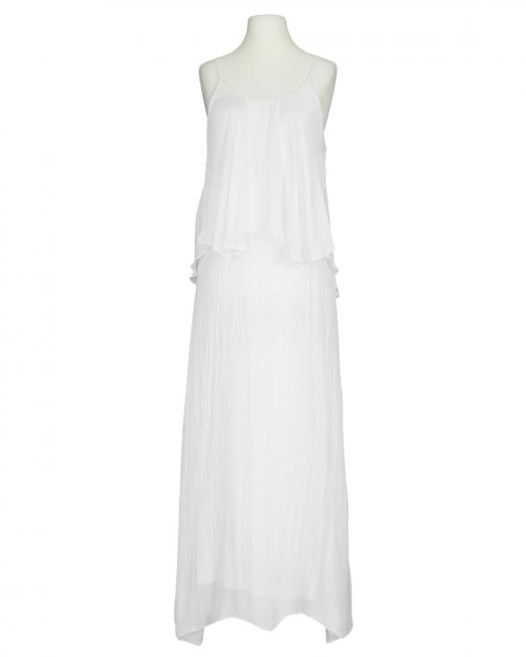 Maxikleid mit Seide in weiss von H. Trend