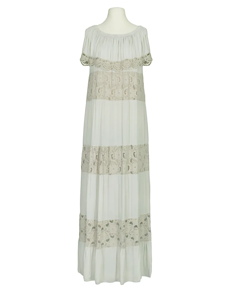 Maxikleid mit Spitze in  beige von Made in Italy (Bild 1)