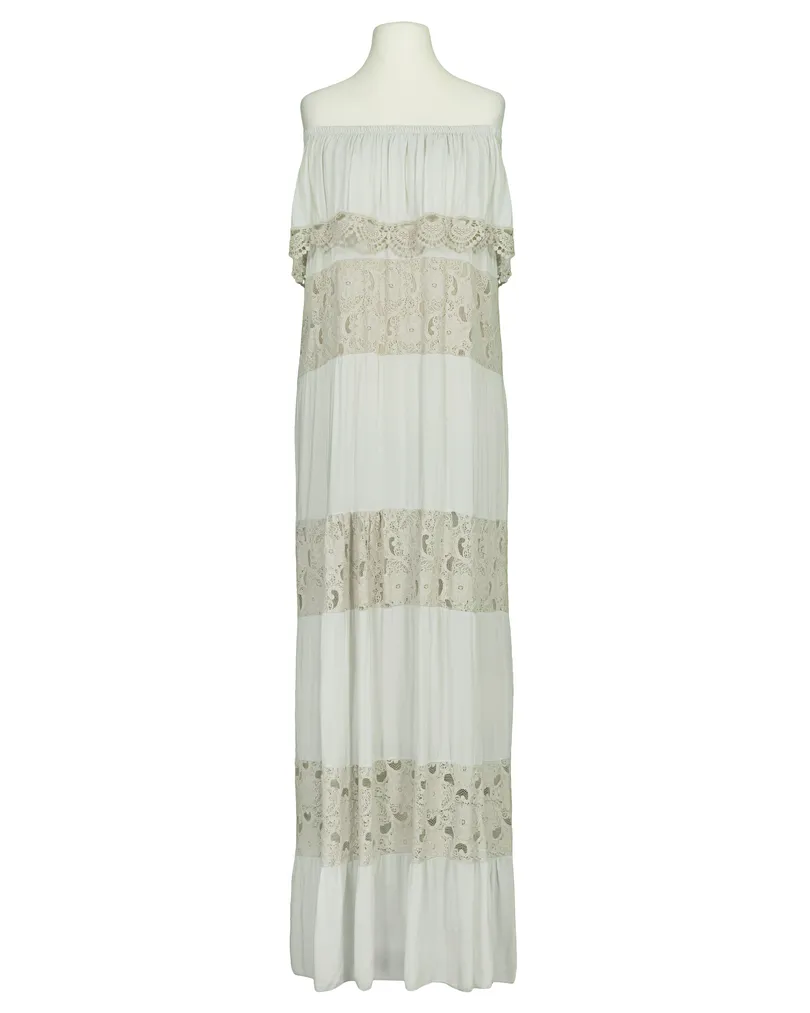 Maxikleid mit Spitze in  beige von Made in Italy (Bild 3)