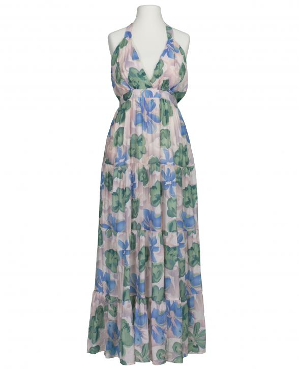 Maxikleid Neckholder in bunt von Made in Italy