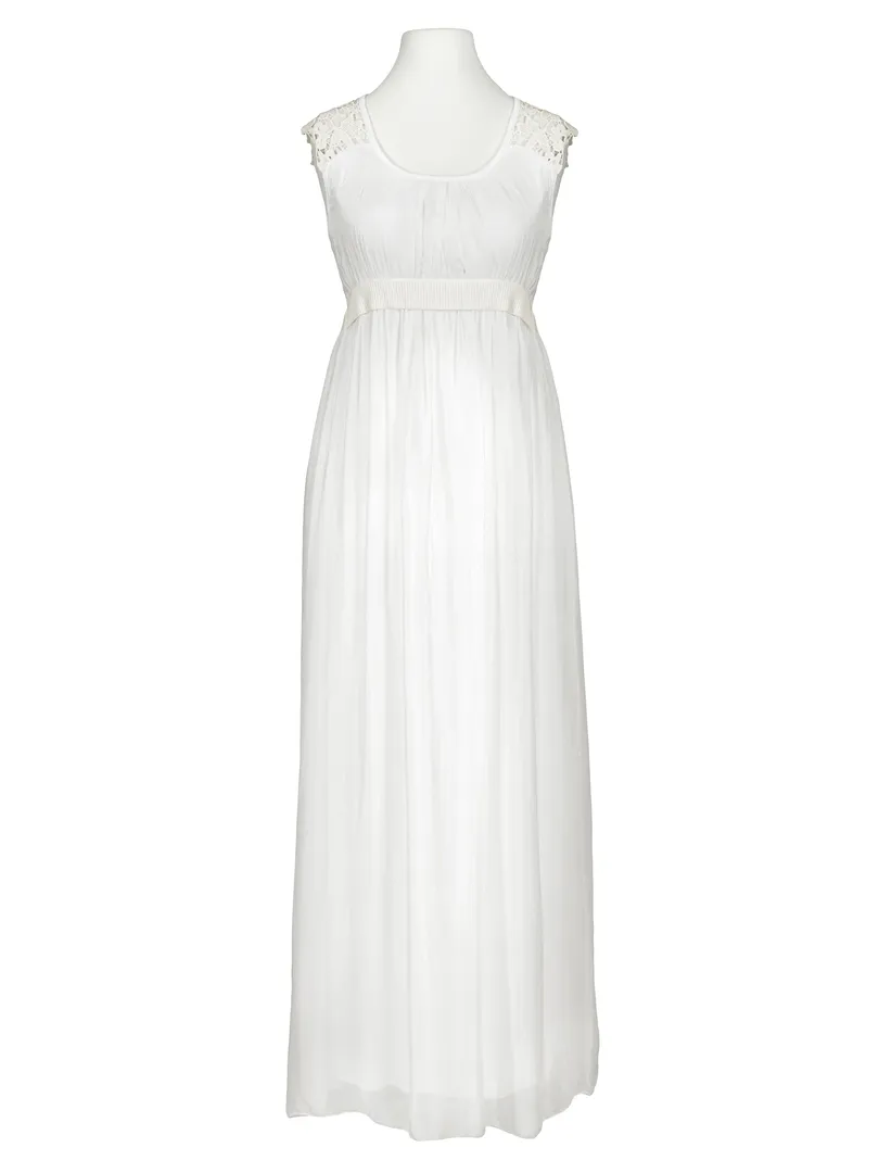 Maxikleid Seide in  wei� von Montan (Bild 1)