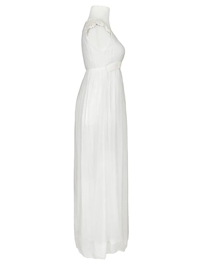 Maxikleid Seide in  wei� von Montan (Bild 2)