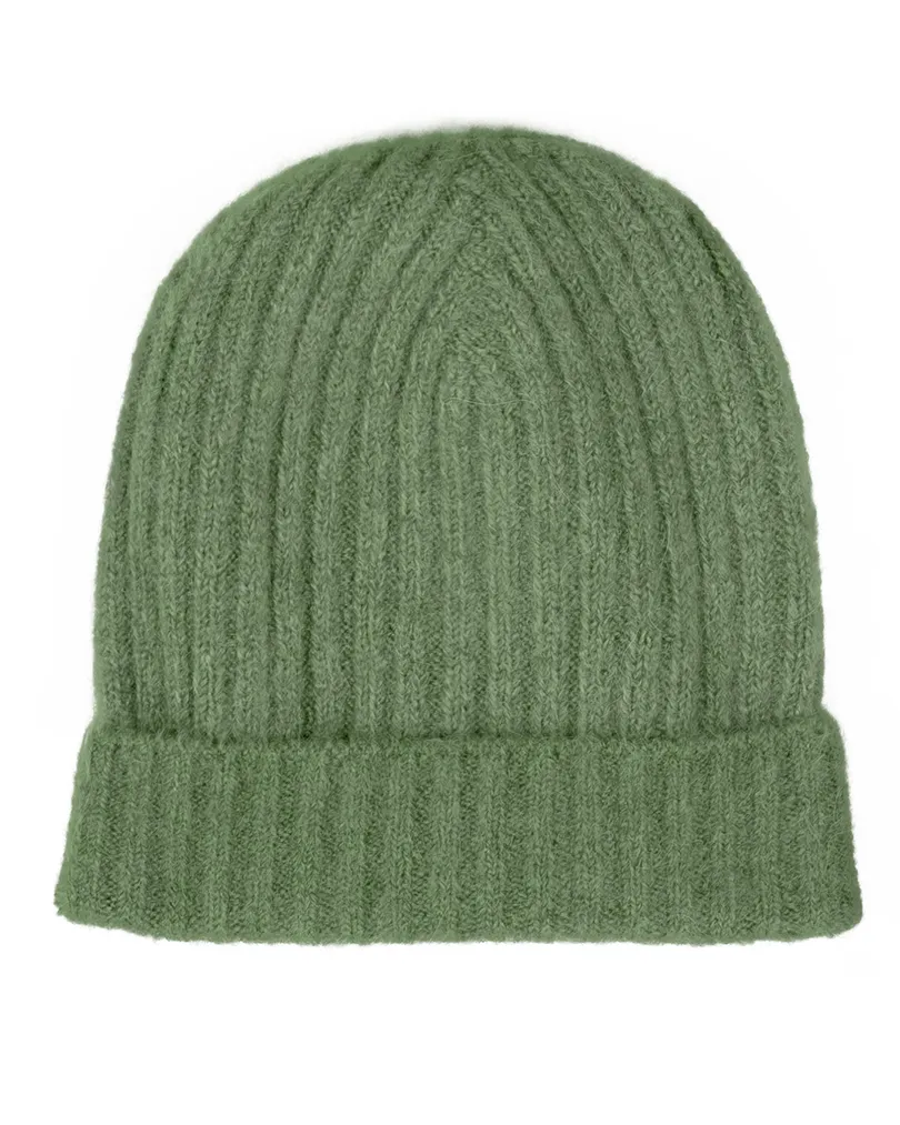 M�tze mit Alpaka und Wolle in  khaki von Made in Italy (Bild 1)