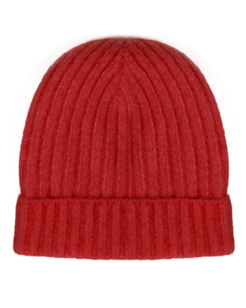 M�tze mit Alpaka und Wolle in  rot von Made in Italy (Bild 1)