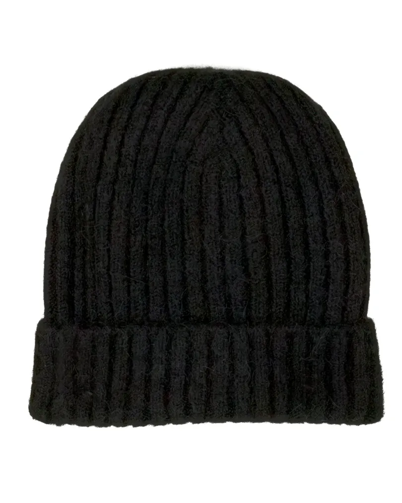 M�tze mit Alpaka und Wolle in  schwarz von Made in Italy (Bild 1)