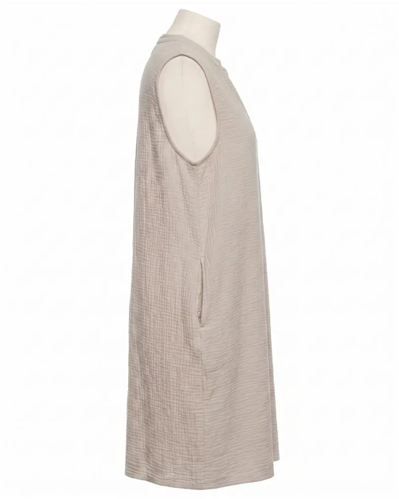 Musselin Kleid in  beige von Made in Italy (Bild 2)