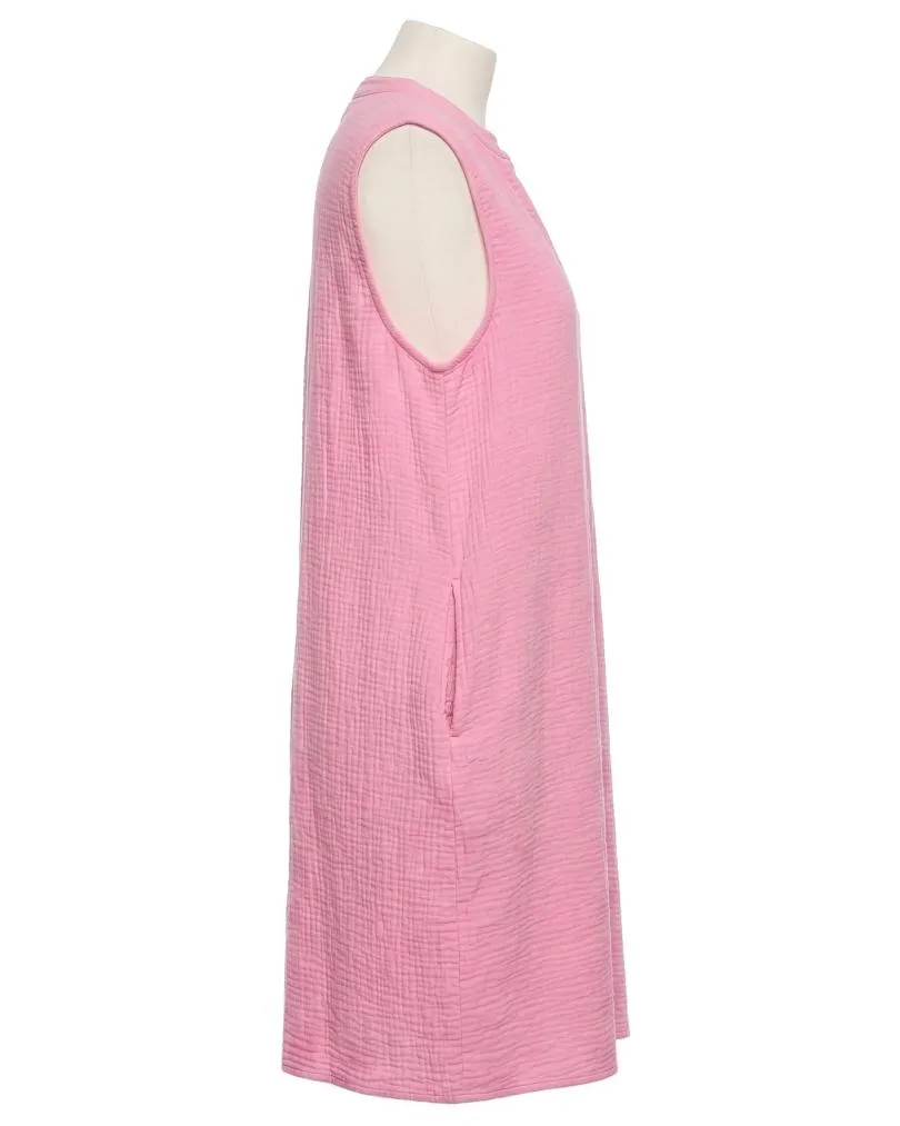 Musselin Kleid in  pink von Made in Italy (Bild 2)