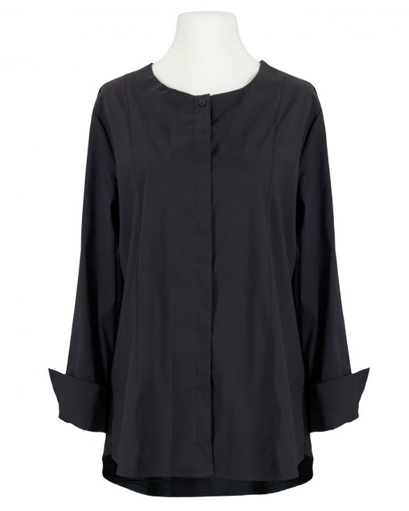 Oversize Bluse Popeline in schwarz von Esvivid