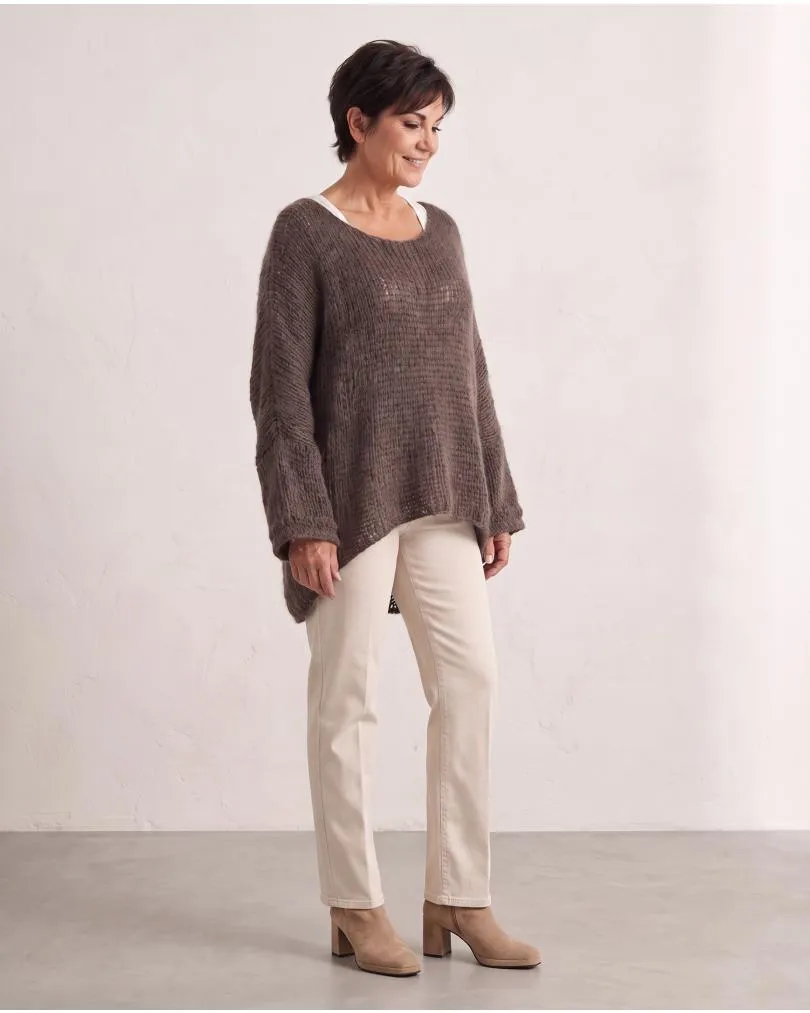 Oversize Pullover Grobstrick in  braun von New Collection (Bild 4)
