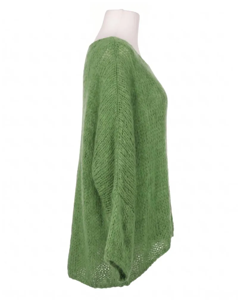 Oversize Pullover Grobstrick in  gr�n von New Collection (Bild 2)